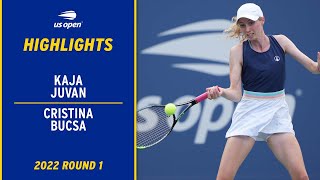 Kaja Juvan vs. Cristina Bucsa Highlights | 2022 US Open Round 1