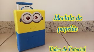 Mochila de papelão -Tutorial