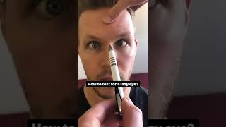 How to Test for Lazy Eye (Amblyopia) at Home | Easy Eye Test #visioncarehospital