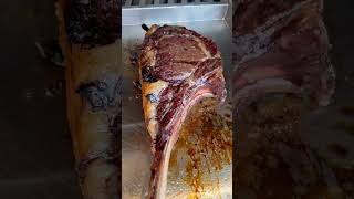 Grilled Bison Frenched Ribeye Steak #bison #tomahawksteak