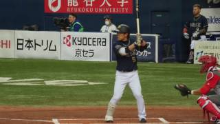 オリックス・バファローズ 西野真弘 バッティングフォーム\u0026バッティング（レフトへのスリーベースヒット）