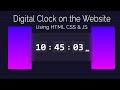 How Create Digital Clock UI Design | Html CSS & Vanilla Javascript | Programmer Shipon