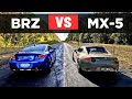 Drag Race: 2024 Subaru BRZ tS vs Mazda MX-5 GT RS (0-100, 1/4 mile)