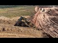 caterpillar d6h bulldozer pushing soil labrianidis mining works