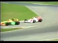 rare ayrton senna u0026 michael schumacher battle during test at hockenheim 1992