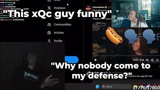 PlaqueBoyMax CAN'T stop LAUGHING after watching xQc reacts to Sketch getting exposed