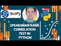 Python Spearsman Rank correlation | Hypothesis Test | Calculation