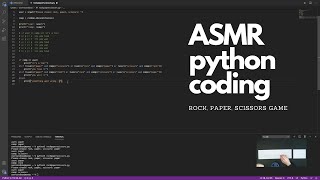 ASMR Coding a Rock, Paper, Scissors Game in Python | Whispers and Typing Sounds