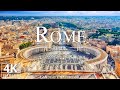 FLYING OVER ROME, ITALY 4K UHD - Relaxing Music Along With Beautiful Nature Videos - 4K Video HD