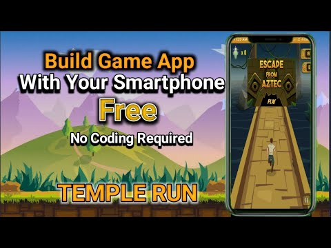 Cree aplicaciones de juegos con su teléfono inteligente Juego Temple Run gratuito No se requiere codificación