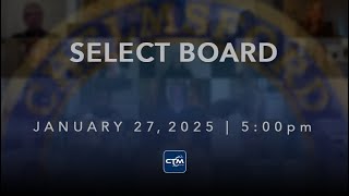 Select Board: January 27, 2025