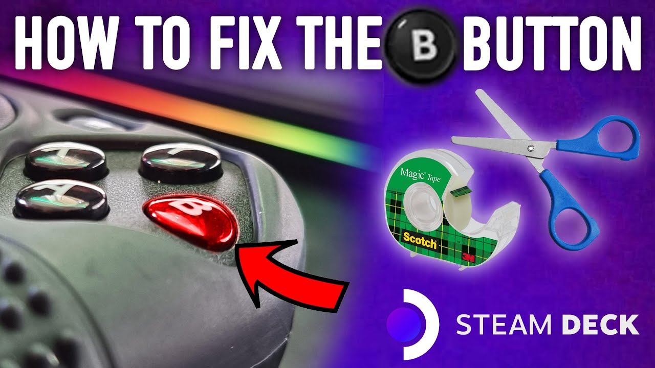 HOW TO FIX THE STEAM DECK STICKY B BUTTON - YouTube