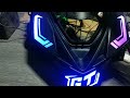 lampu senja dan sein custom lazy RGB yamaha Mio GT