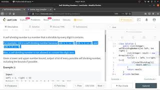 Self Dividing Numbers | Microsoft, Google, Facebook interview question | Leetcode 728