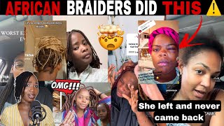 MERCY! 😱 AFRICAN BRAIDING SHOP HORROR STORIES! THE WORST BRAIDING EXPERIENCE EVER | TIK TOK COMP