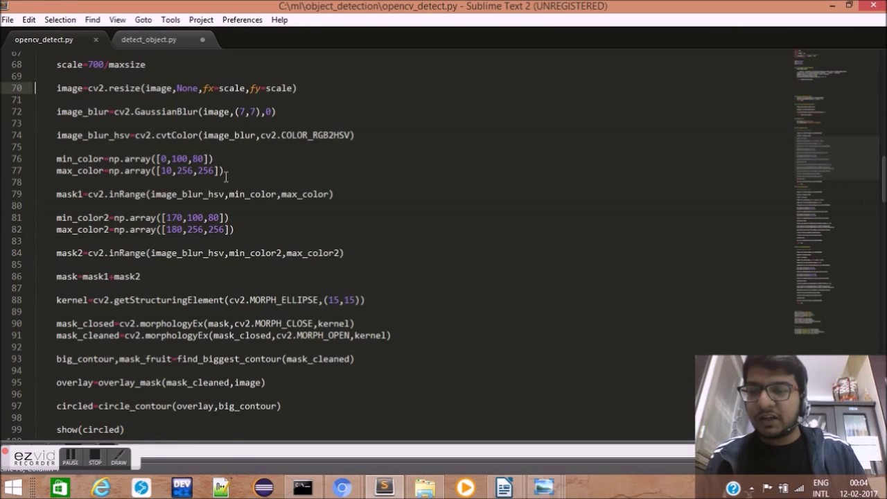 Object Detection In Python Using Opencv Youtube