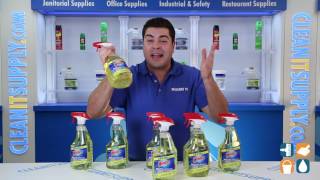 Windex Multi Surface Disinfectant Cleaner, Lemon, 8 Spray Bottles