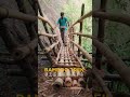 MEGHALAYA | BAMBOO TREK | THE SCARIEST TREK OF INDIA |#ytshorts #shorts #bambootrek #meghalaya