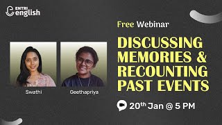 Discussing memories and recounting past events | Spoken English Tamil by Entri App