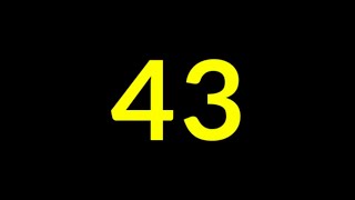 43 Seconds Countdown Timer With Sound Effect