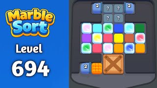 Marble sort Level 694 solution gameplay