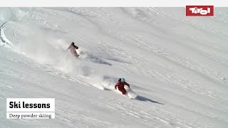 Skiing lessons: Deep powder skiing | Online ski course
