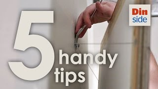 Henge opp bilder og bore enklere - 5 handy tips