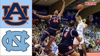 Auburn Tigers vs North Carolina Tar Heels | Game Highlights Men’s Basketball | Nov 26,2024 | TODAY