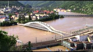 Povodně 2013 - Ústí nad Labem 5.6. 9:00 Labe stav 1050 cm