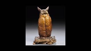 World History-Metamorphic Owl by Franz Bergman Medium: Cold-painted Bronze #shorts #viral