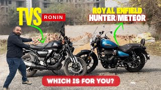 TVS RONIN VS HUNTER 350: WHICH IS BETTER FOR YOU?