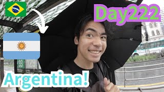 【Day222】リオからブエノスアイレスへ。男は土砂降りのアルゼンチンに到着。I arrived in Buenos Aires! It poured outside...