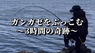 ガンガゼぶっこんで3時間。奇跡の釣果。ただ、これは釣り神様のイタズラなのか。