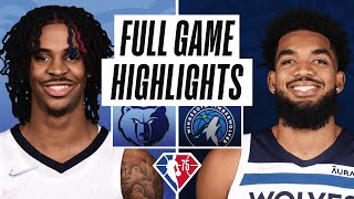 GRIZZLIES at TIMBERWOLVES | FULL GAME HIGHLIGHTS | February 24, 2022