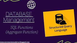 SQL Functions(Aggregate & Scalar Functions) - SQL Tutorial