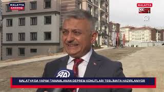 YAPIMI TAMAMLANAN DEPREM KONUTLARI TESLİMATA HAZIRLANIYOR