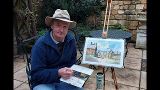 @colinsteedartist Watercolour Tutorial and demonstration from Broadway in the Cotswolds.