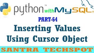 #64 | Inserting Values in MySQL DataBase Using Cursor Object in Python in Tamil