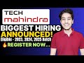 Tech Mahindra Hiring 2024 | OFF Campus Drive for Freshers | 2025 batch hiring off campus| KN Academy