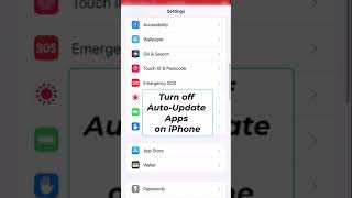 Turn off Auto Update Apps on iPhone 😂 II #shorts