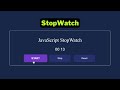 Javascript stopwatch project for beginners 2023 | using html and css | Papa Developer