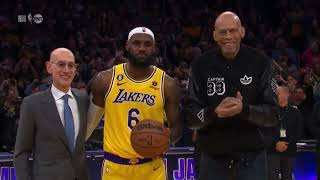LeBron James and Kareem Abdul-Jabbar Shows Respect To Each Other During This Iconic Moment