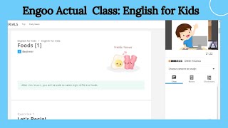 Engoo Actual Class: English for Kids Lesson on Foods