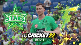 BBL12 | Melbourne Stars v Sydney Thunder | Match 1 (Cricket 22 Gameplay)