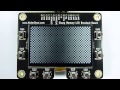 sharp memory lcd breakout board demo with 400x240 pixel display