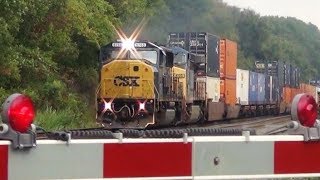 Ex Conrail SD60M on CSX Train Then Camera Cuts Out