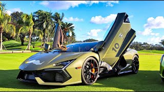 SUPERCARS ARRIVING  - Lamborghini Revuelto, Countach LPI 800-4, McLaren 720S - Supercar Brunch 2024