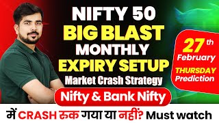 Nifty 50 Expiry Prediction and Sensex Bank Nifty Analysis for | 27 Feb 2025 | My Market View