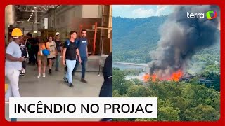 Três pessoas ficam feridas após incêndio nos Estúdios Globo