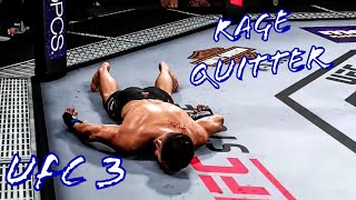 UFC 3 KOs, rage quit and submissions!